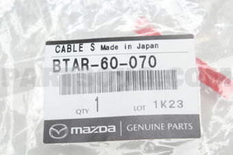 Mazda BTAR60070 SPEEDOMETER CABLE