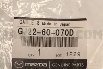 Mazda GJ2260070D CABLE,SPEEDMETER