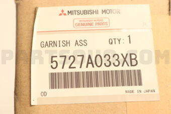 Mitsubishi 5727A033XB GARNISH,FR DOOR,LH