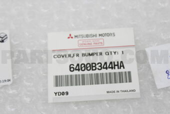 Mitsubishi 6400B344HA COVER,FR BUMPER