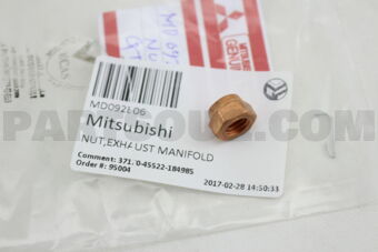 Mitsubishi MD092806 NUT,EXHAUST MANIFOLD