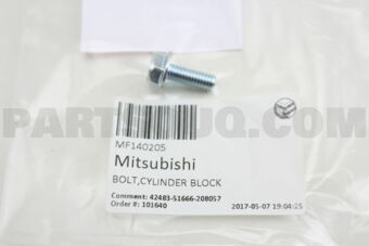 Mitsubishi MF140205 BOLT,CYLINDER BLOCK