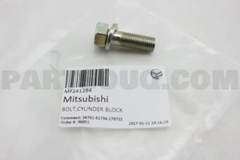 Mitsubishi MF241284 BOLT,CYLINDER BLOCK