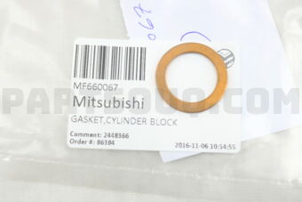 Mitsubishi MF660067 GASKET,CYLINDER BLOCK