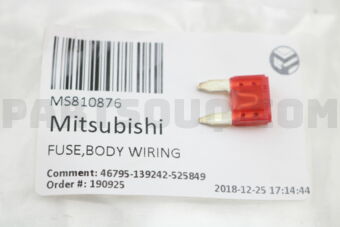FUSE,BODY WIRING MS810876 | Mitsubishi Parts | PartSouq
