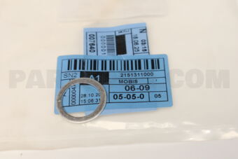 Mobis 2151311000 GASKET-OIL PLUG