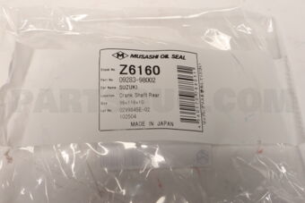 Musashi 0928398002 CRANK SHAFT REAR
