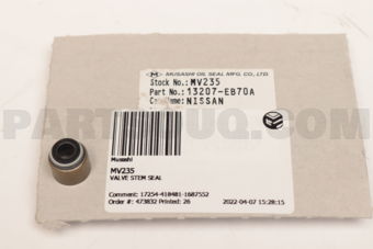 Musashi MV235 VALVE STEM SEAL