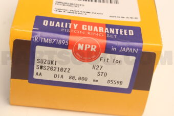 NPR SWS20210ZZSTD PISTON RING SET