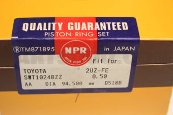 NPR SWT10240ZZ050 PISTON RING SET