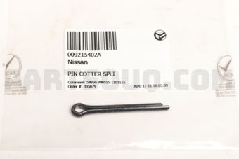 Nissan 009215402A PIN COTTER SPLI
