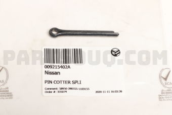 Nissan 009215402A PIN COTTER SPLI