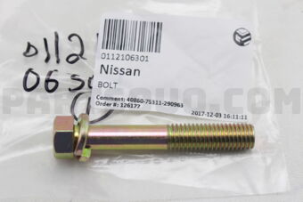 Nissan 0112106301 BOLT