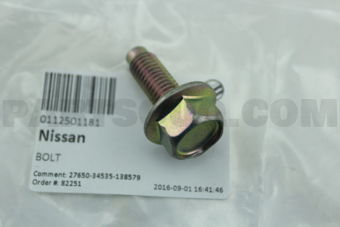 Nissan 0112501181 BOLT