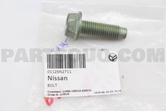 Nissan 01125N2711 BOLT