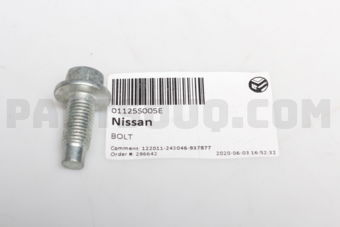Nissan 01125S005E BOLT