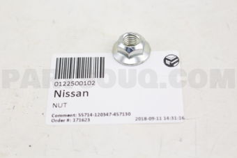 Nissan 0122500102 NUT