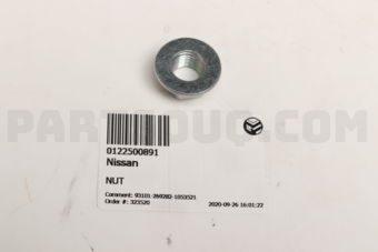 Nissan 0122500891 NUT