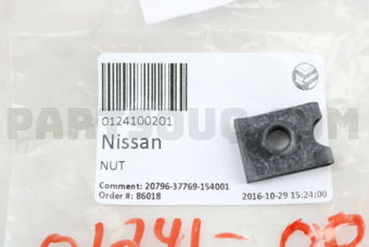 Nissan 0124100201 NUT