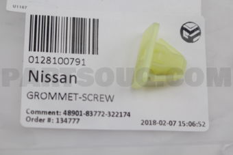 Nissan 0128100791 GROMMET-SCREW