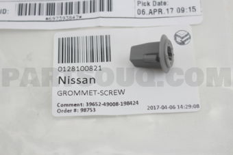 Nissan 0128100821 GROMMET