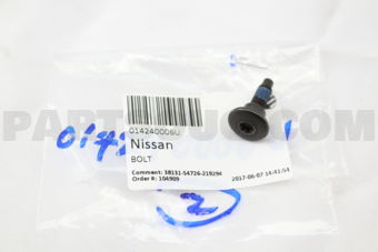 Nissan 014240006U BOLT