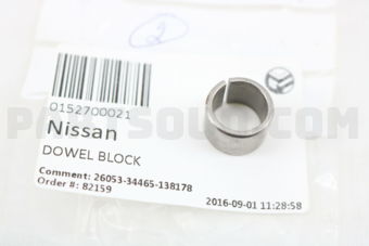 Nissan 0152700021 PIN-CYLINDER BLOCK