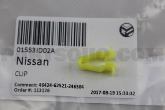 Nissan 01553JD02A CLIP