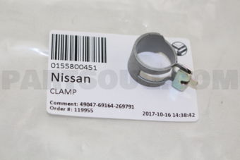 Nissan 0155800451 CLAMP