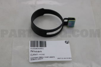 Nissan 0155800491 CLAMP-HOSE