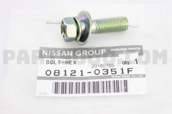 Nissan 081210351F BOLT