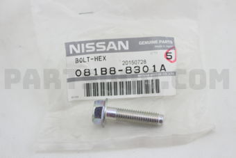 Nissan 081B88301A BOLT-BELT TENSIONER