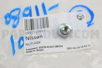 Nissan 0891110637 NUT