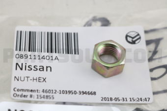 Nissan 089111401A NUT-HEX