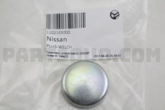 Nissan 11021E3000 PLUG-WELCH