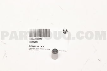 Nissan 1102210V00 DOWEL-BLOCK