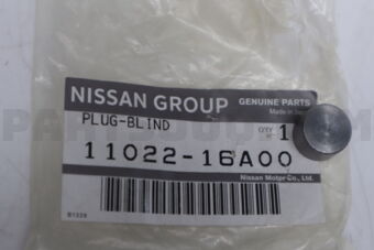 Nissan 1102216A00 PLUG-BLIND