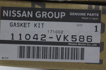 Nissan 11042VK586 GASKET KIT-VALVE REGRIND