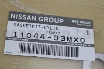 Nissan 1104433MX0 GASKETKIT-CYLIN