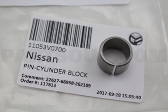 Nissan 11053V0700 PIN-CYLINDER BLOCK