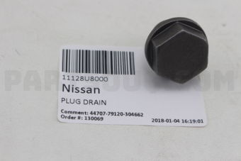 Nissan 11128U8000 PLUG DRAIN