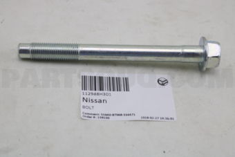 Nissan 112988H301 BOLT