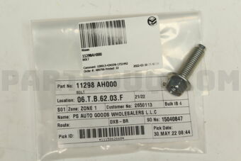 Nissan 11298AH000 BOLT