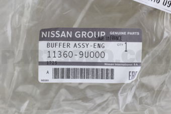 Nissan 113609U000 BUFFER ASSY-ENGINE MOUNTING,REAR