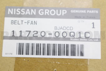 Nissan 1172000Q1C FAN BELT & PULLEY KIT