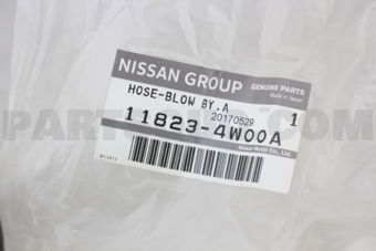 Nissan 118234W00A HOSE-BLOW BY,A
