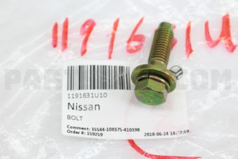 Nissan 1191631U10 BOLT