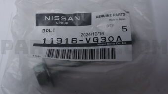 Nissan 11916VG30A BOLT