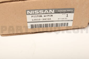 Nissan 120103HC0A PISTON,W/PIN