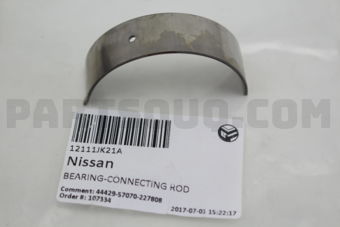 Nissan 12111JK21A BEARING-CONNECTING ROD